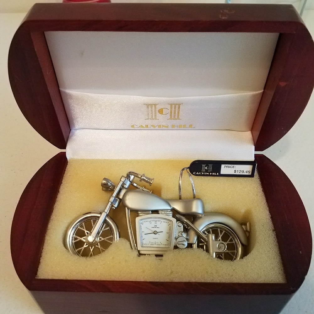 Calvin Hill Motorcycle Dresser/Desk Watch.